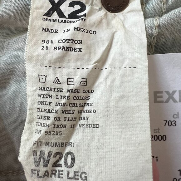 NWT Express X2 Jeans W20 Flare Leg 10 Regular Woman - Picture 6 of 6